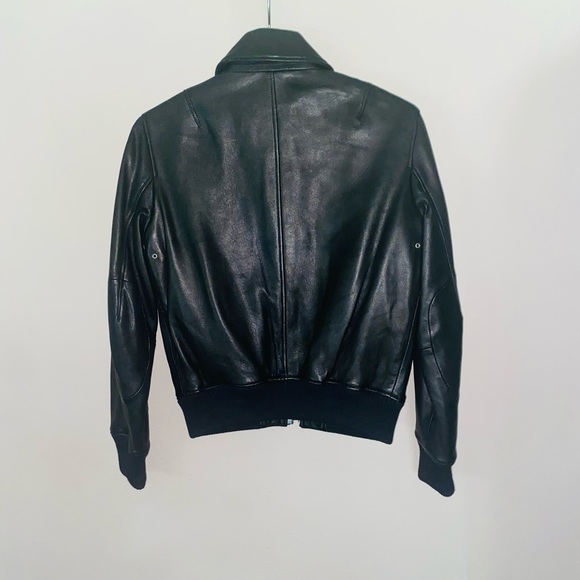 NWT $1200 Rag & Bone ICONS ‘Andrea’ black Leather Jacket - Picture 11 of 15